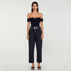 Sandro Paris Tops E Camisas-Body De Ombro Nu