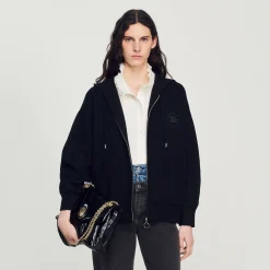 Sandro Paris Bolsas De Ombro-Bolsa Acolchoada De Couro Mila