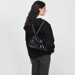 Sandro Paris Bolsas De Ombro-Bolsa Acolchoada De Couro Mila