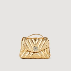 Sandro Paris Bolsas De Ombro-Bolsa Acolchoada De Couro Metalico