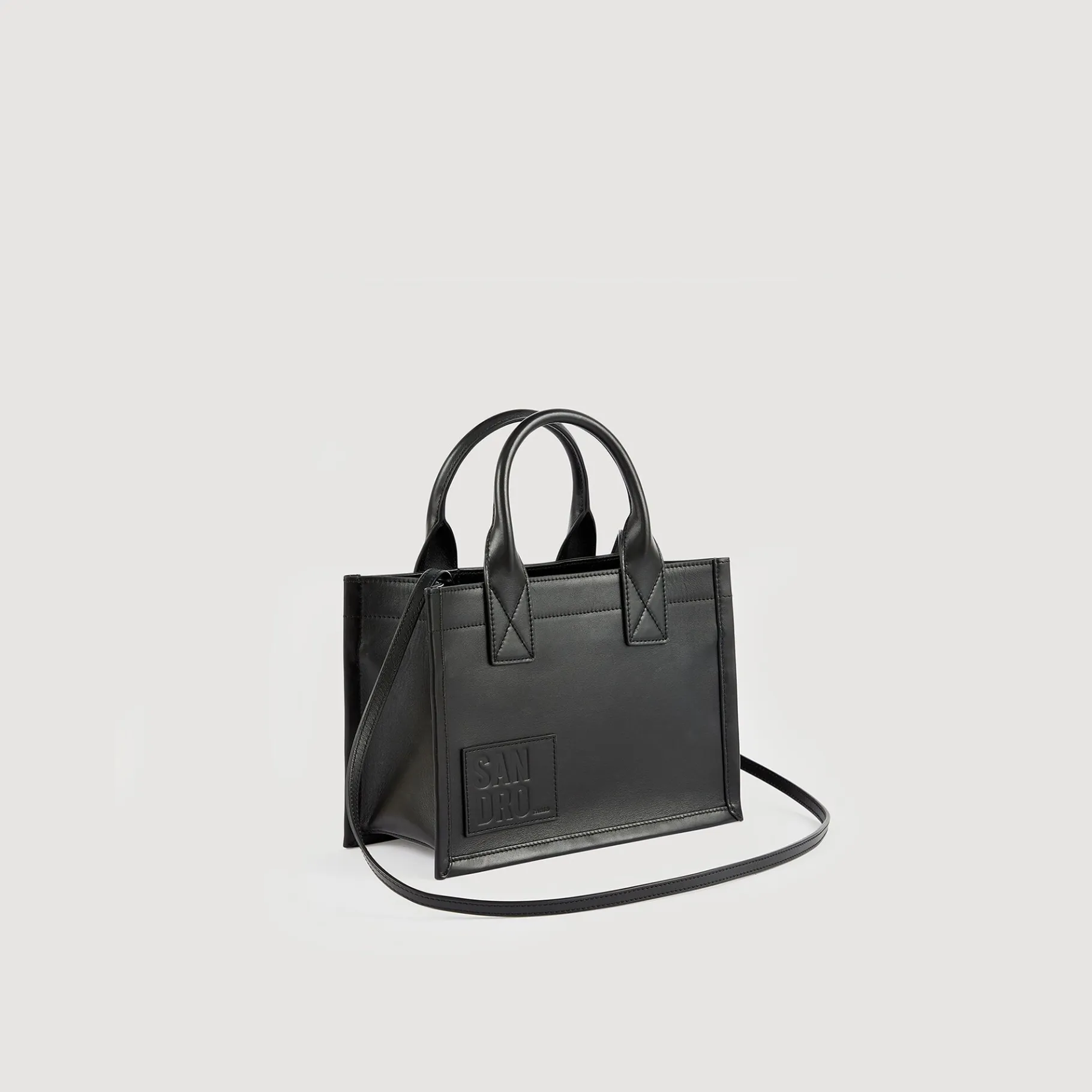 Sandro Paris Sacolas-Bolsa De Compras Pequena Em Couro Certificado