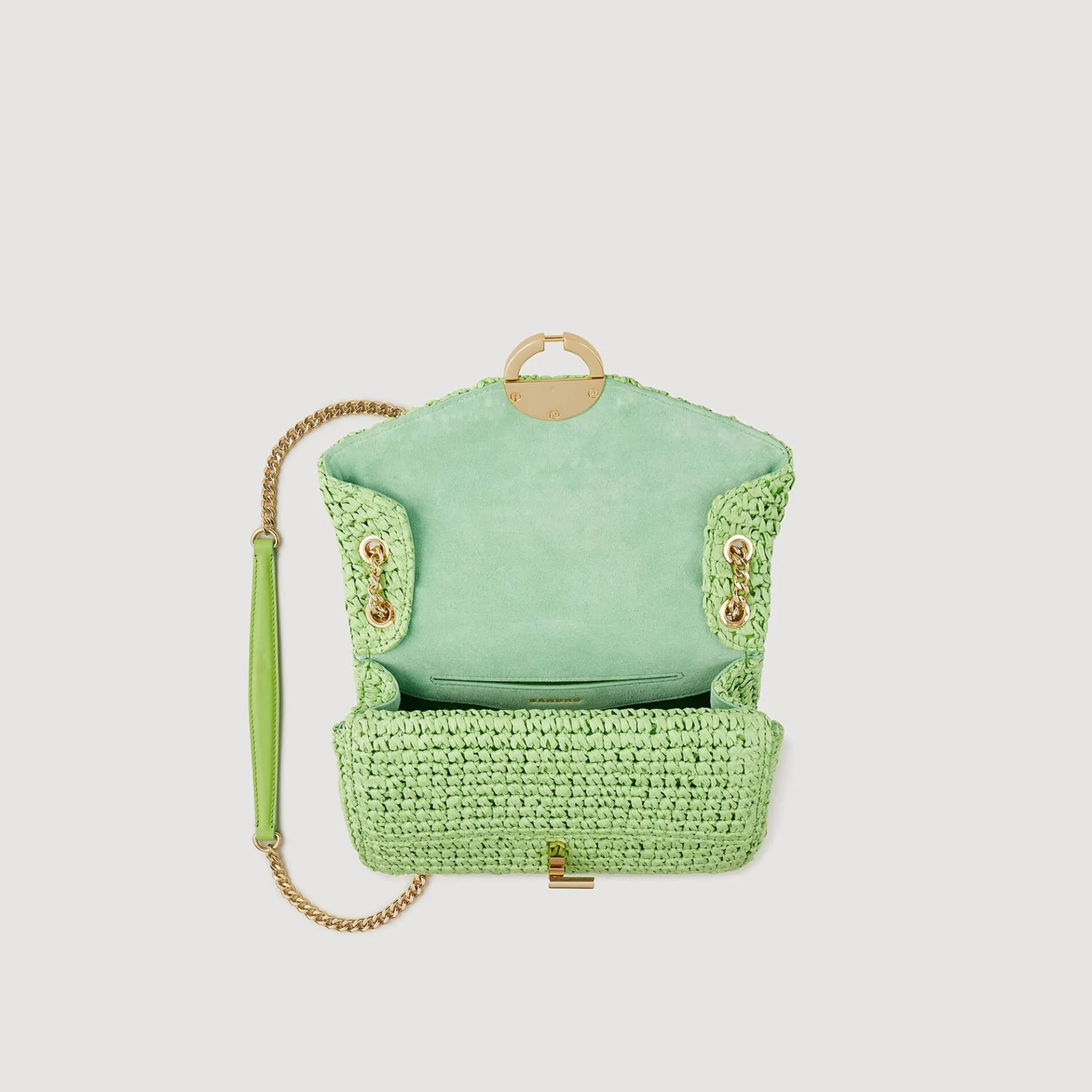 Sandro Paris Bolsas De Ombro-Bolsa De Rafia Yza