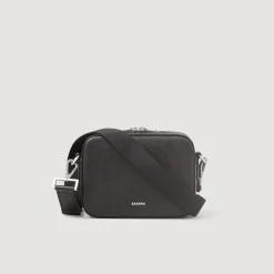 Sandro Paris Mini Bolsas-Bolsa Pequena De Couro Saffiano