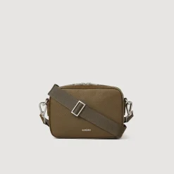 Sandro Paris Mini Bolsas-Bolsa Pequena De Couro Saffiano