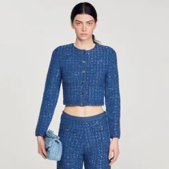 Sandro Paris Mini Bolsas-Bolsa Pequena Em Sarja Yza