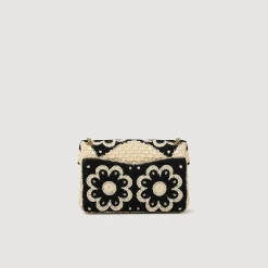 Sandro Paris Bolsas De Ombro-Bolsa Yza Em Croche Bicolor