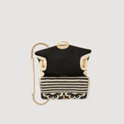 Sandro Paris Bolsas De Ombro-Bolsa Yza Em Croche Bicolor