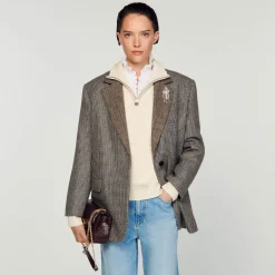 Sandro Paris Bolsas De Ombro-Bolsa Yza Modelo Pequena