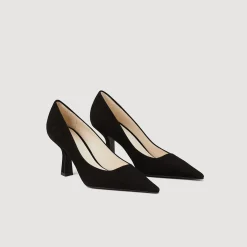 Sandro Paris Sapatos De Salto-Bombas De Camurca