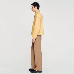 Sandro Paris Casacos E Jaquetas-Cacadora De Couro