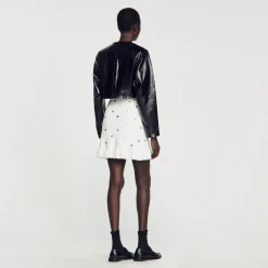 Sandro Paris Casacos-Cacadora De Couro