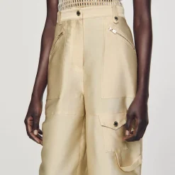 Sandro Paris Conjuntos-Calça Cargo De Cetim