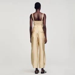 Sandro Paris Conjuntos-Calça Cargo De Cetim