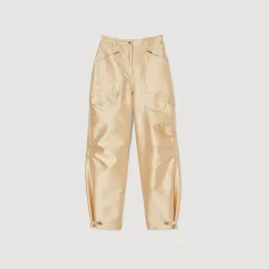 Sandro Paris Conjuntos-Calça Cargo De Cetim