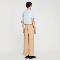 Sandro Paris Vaqueiros-Calça De Carpinteiro Em Lona De Algodao