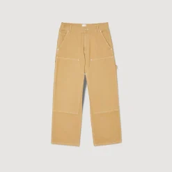 Sandro Paris Vaqueiros-Calça De Carpinteiro Em Lona De Algodao