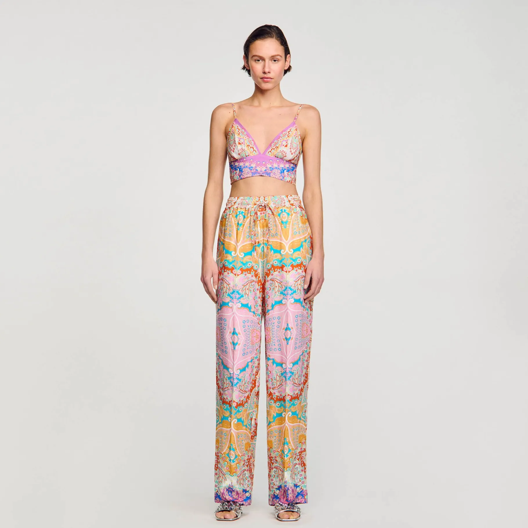 Sandro Paris Calça-Calça Fluida Estampada