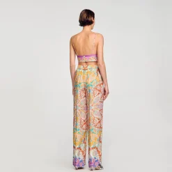 Sandro Paris Calça-Calça Fluida Estampada