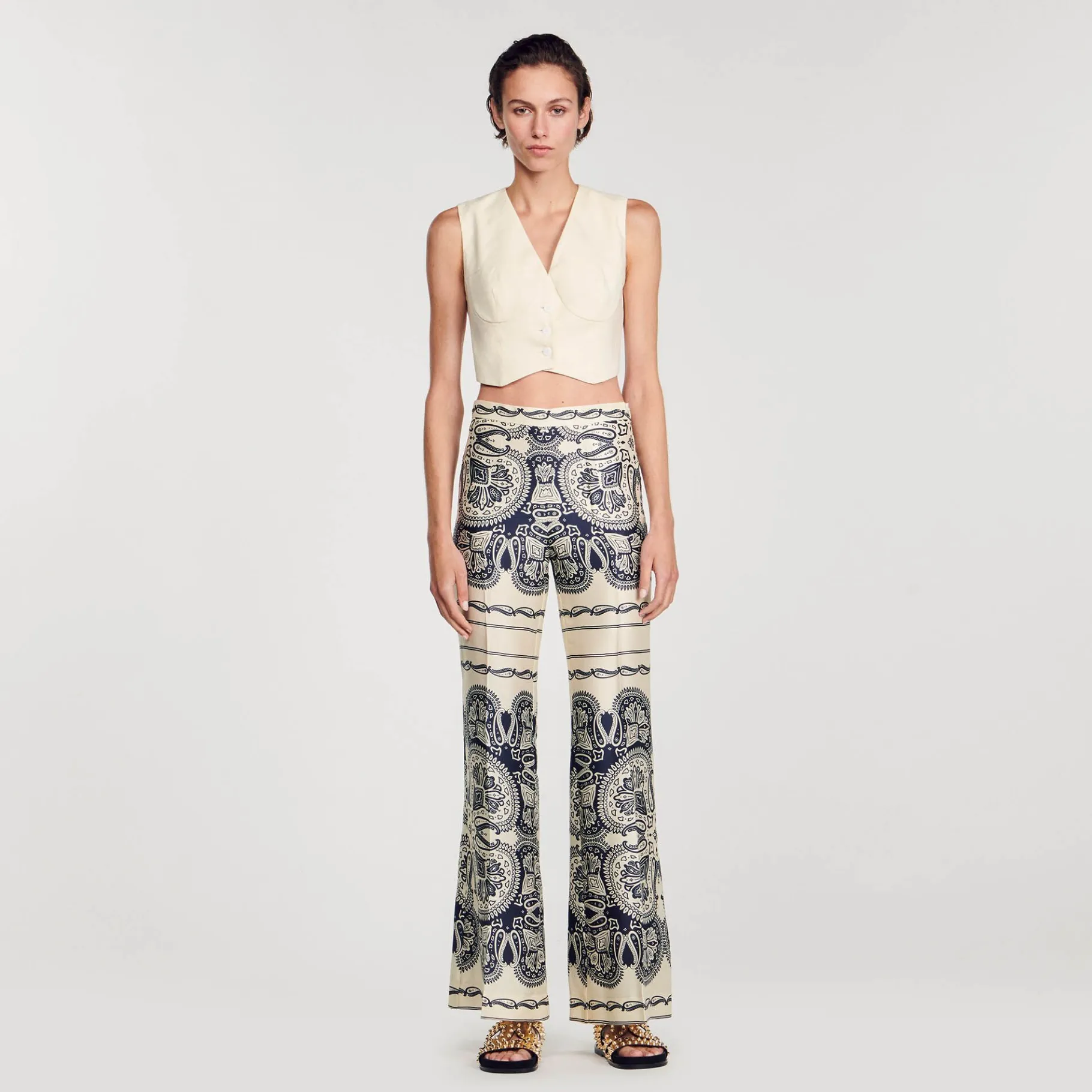 Sandro Paris Conjuntos-Calça Fluida Estampada