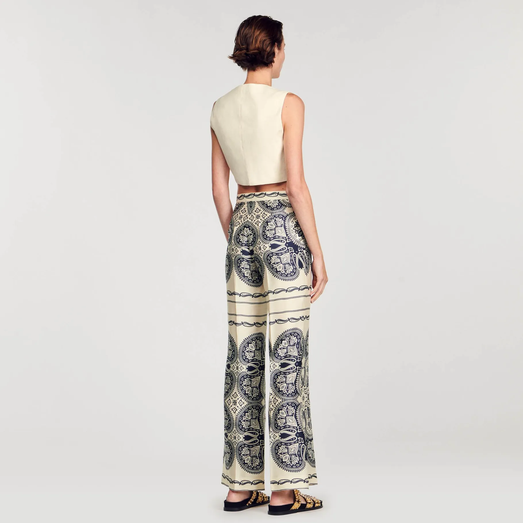 Sandro Paris Conjuntos-Calça Fluida Estampada