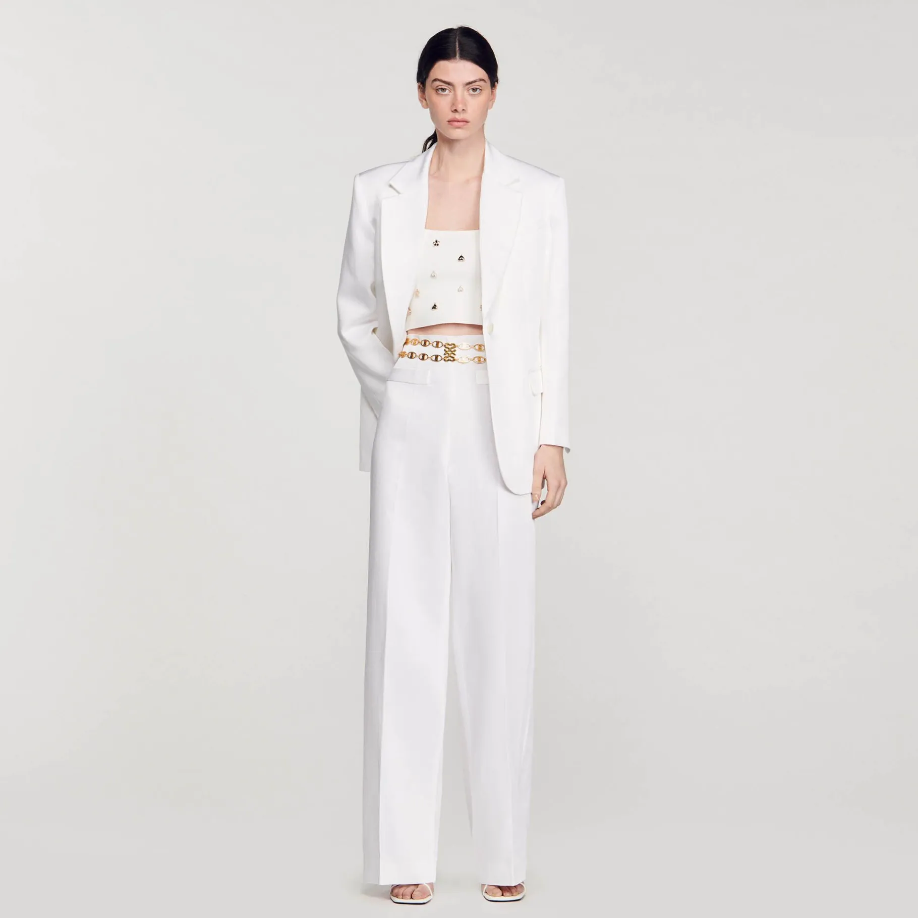 Sandro Paris Se Adequa-Calça Larga