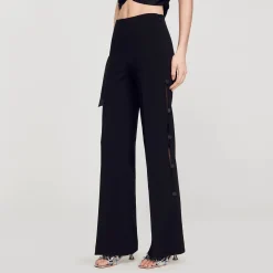 Sandro Paris Conjuntos-Calça Larga A Ceu Aberto Na Lateral