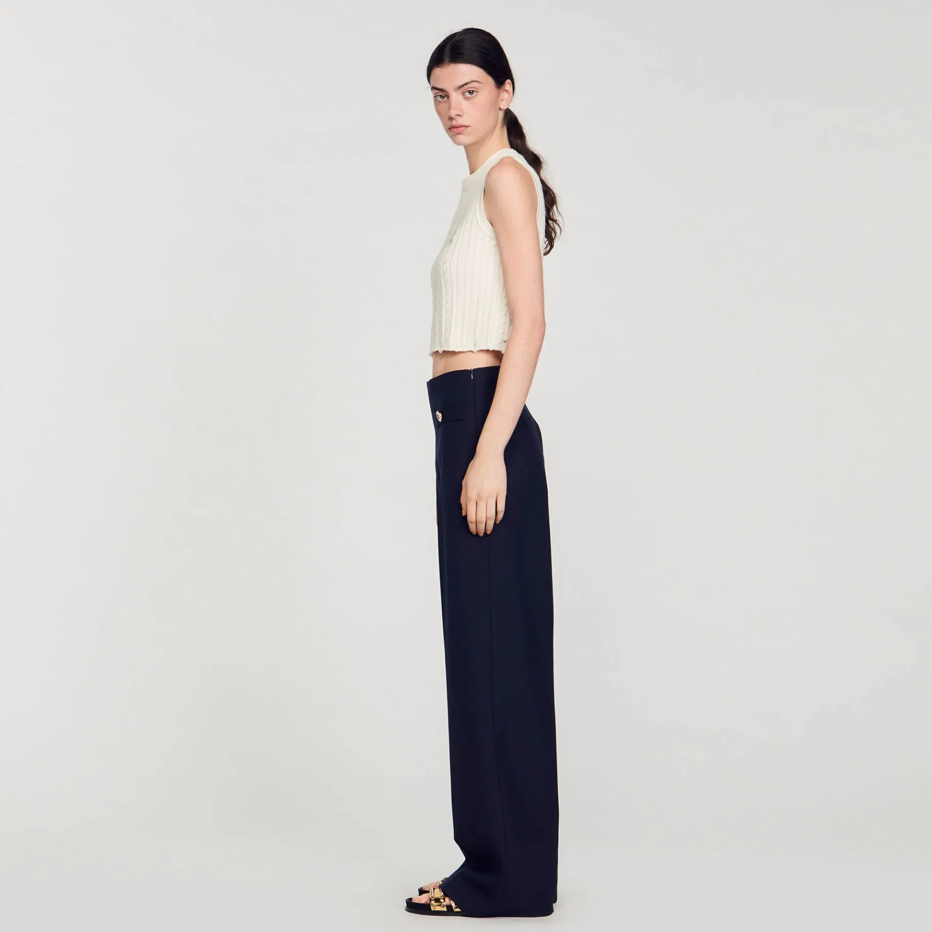 Sandro Paris Se Adequa-Calça Larga