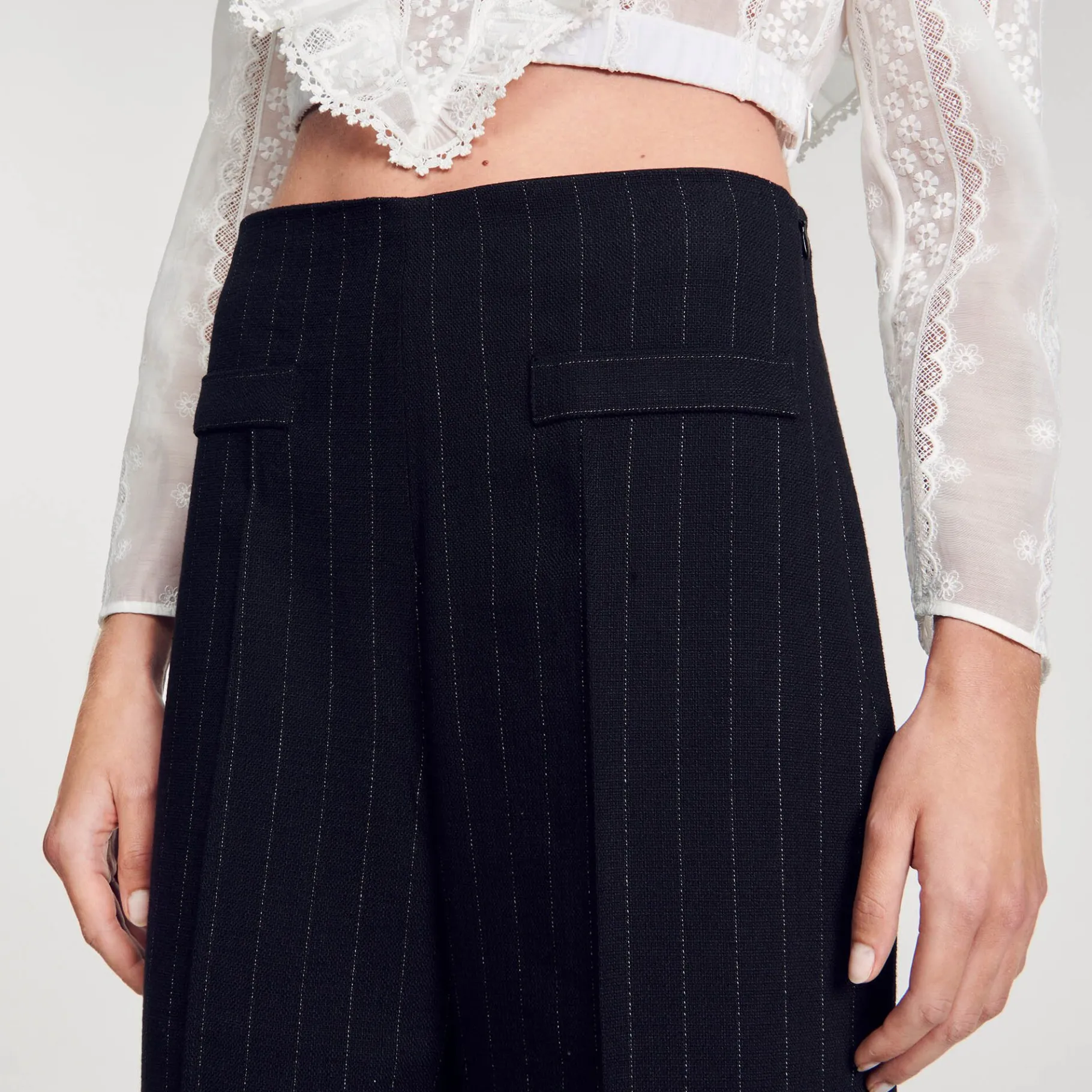 Sandro Paris Se Adequa-Calça Larga