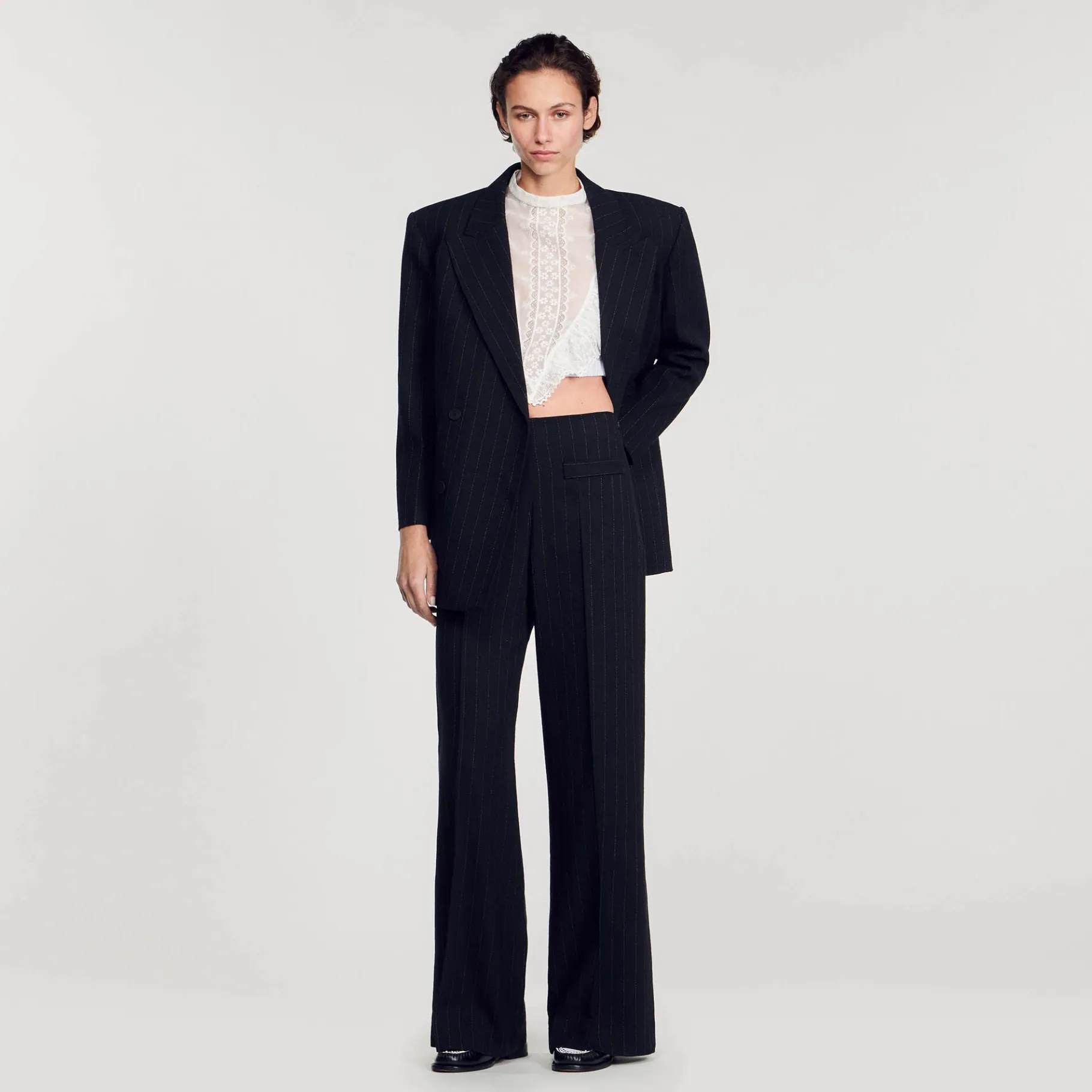 Sandro Paris Se Adequa-Calça Larga