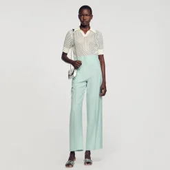 Sandro Paris Se Adequa-Calça Larga