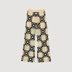 Sandro Paris Calça-Calças De Malha De Croche