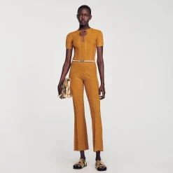 Sandro Paris Conjuntos-Calças De Malha Metalica