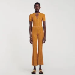 Sandro Paris Conjuntos-Calças De Malha Metalica