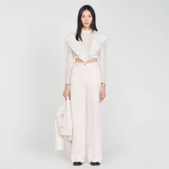 Sandro Paris Se Adequa-Calças De Sarja