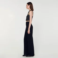 Sandro Paris Calça-Calças De Tweed