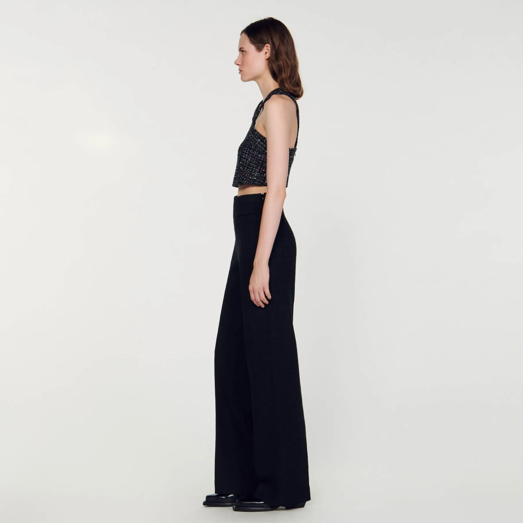 Sandro Paris Calça-Calças De Tweed