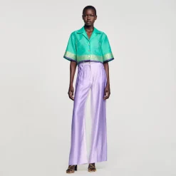 Sandro Paris Se Adequa-Calças Fluidas