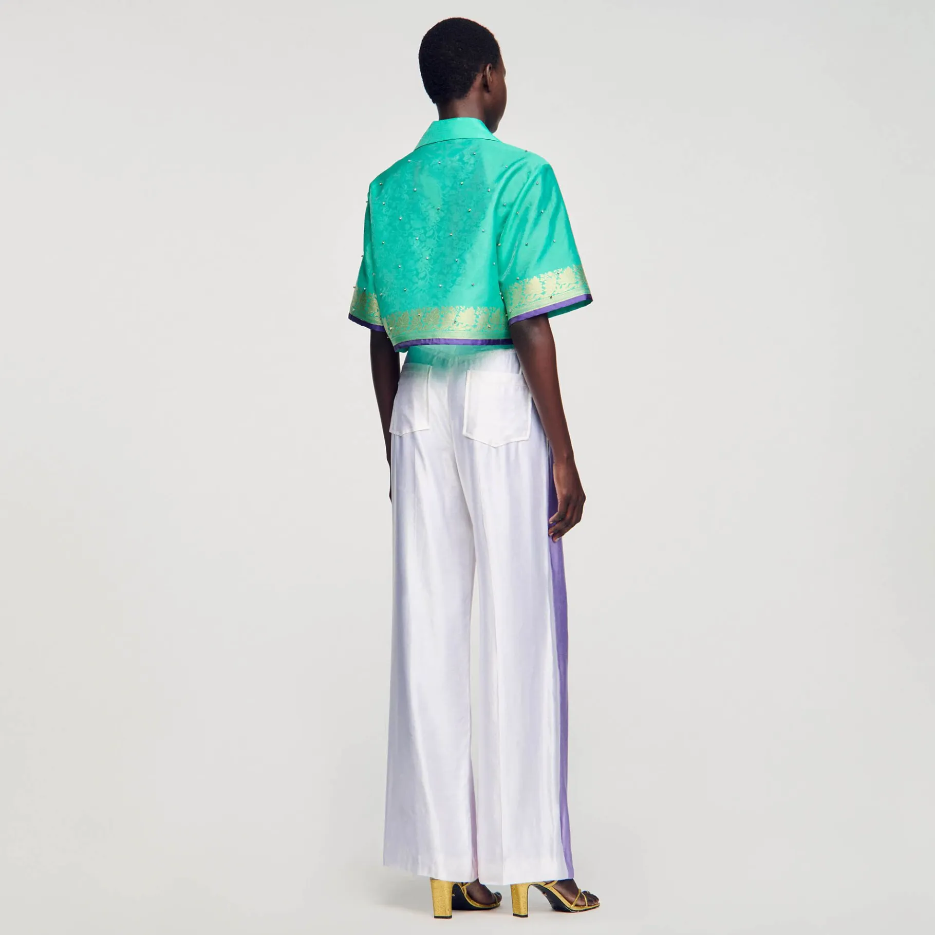 Sandro Paris Se Adequa-Calças Fluidas