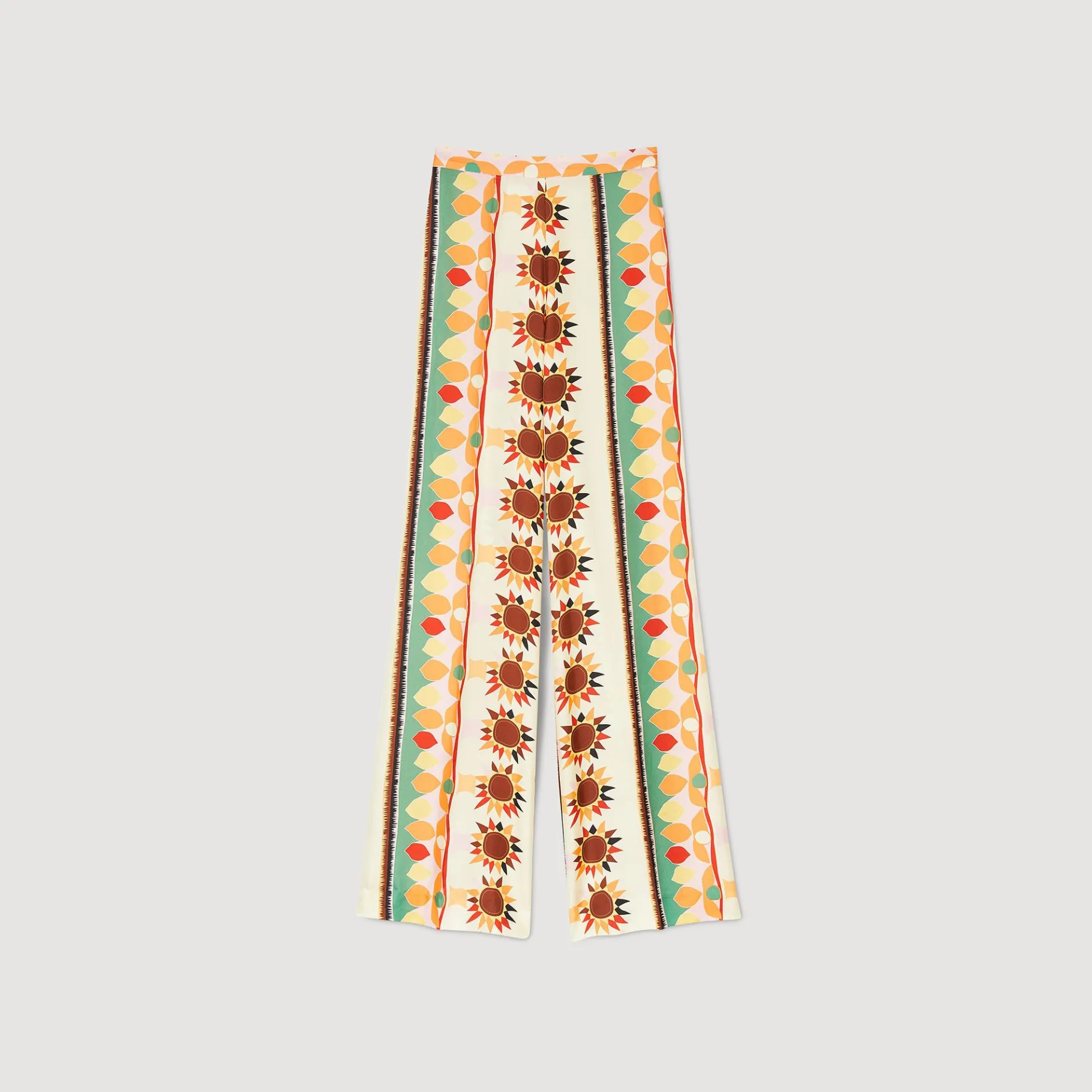 Sandro Paris Calça-Calças Largas Estampadas
