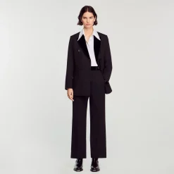 Sandro Paris Se Adequa-Calças Retas