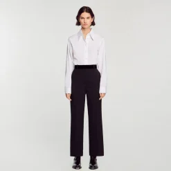 Sandro Paris Se Adequa-Calças Retas