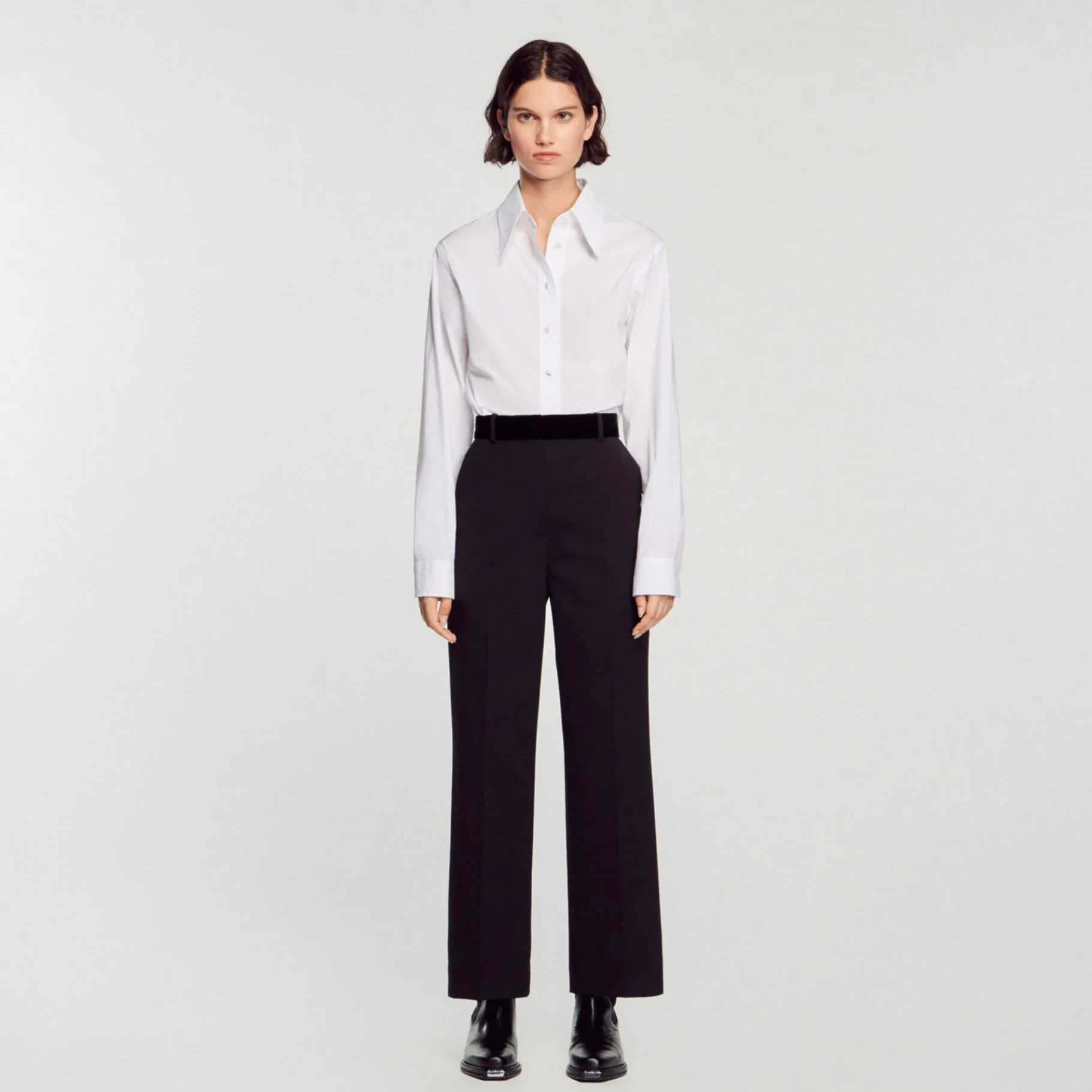 Sandro Paris Se Adequa-Calças Retas