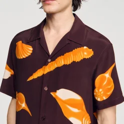 Sandro Paris Camisas-Camisa Com Estampa De Moluscos