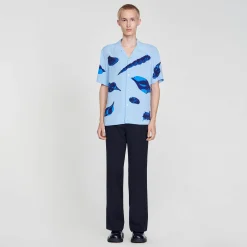 Sandro Paris Camisas-Camisa Com Estampa De Moluscos