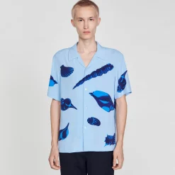 Sandro Paris Camisas-Camisa Com Estampa De Moluscos