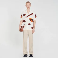 Sandro Paris Camisas-Camisa Com Estampa De Moluscos