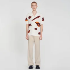 Sandro Paris Camisas-Camisa Com Estampa De Moluscos