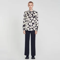 Sandro Paris Camisas-Camisa Com Estampa Floral