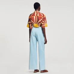 Sandro Paris Conjuntos-Camisa Curta Estampada