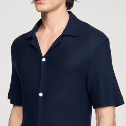 Sandro Paris Camisas-Camisa De Gola Italiana